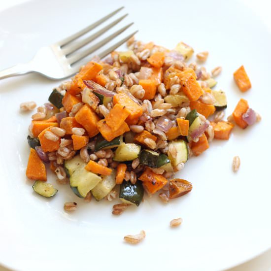 Farro Salad with Roasted Butternut