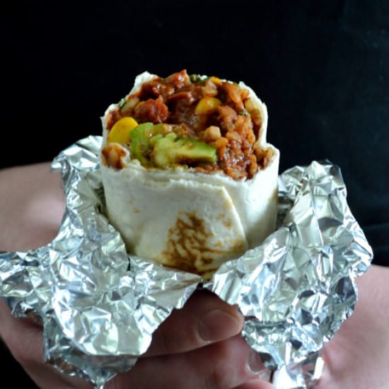 Chipotle-Chocolate Bean Burritos
