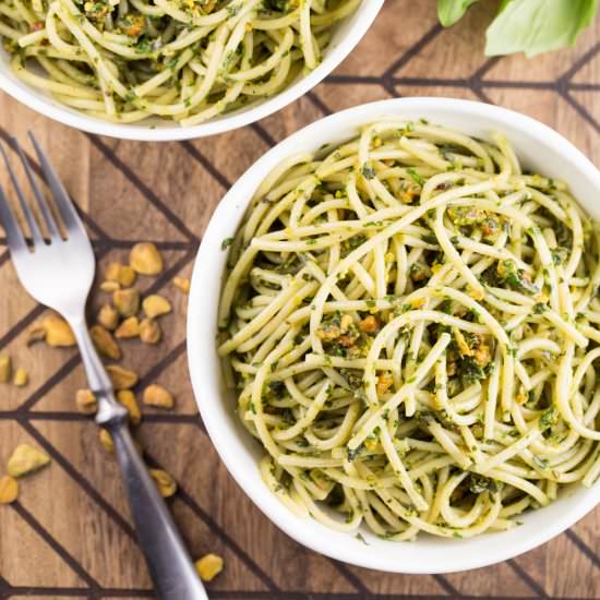 Pistachio Pesto Pasta