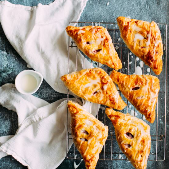 Cherry Cheese Turnovers