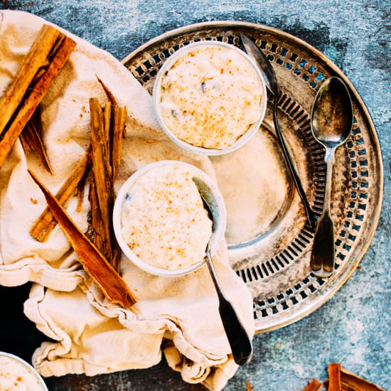Cinnamon Raisin Rice Pudding