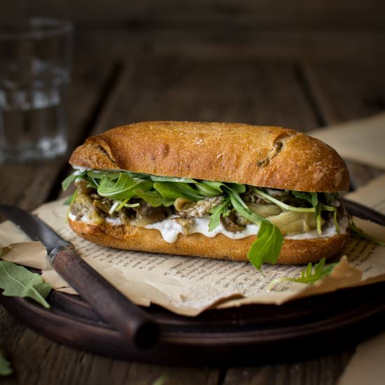 Roasted Eggplant Sandwich