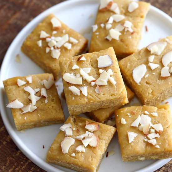 Besan Burfi – Chickpea Flour Fudge