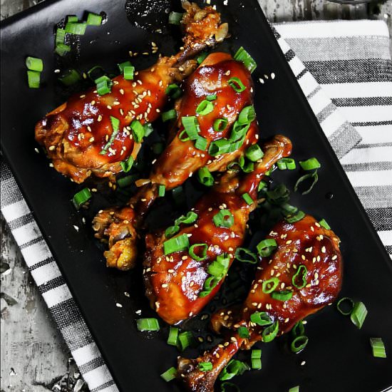 Slow Cooked BBQ Chicken Drumsticks
