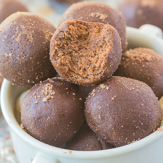 No Bake Peppermint Mocha Bites
