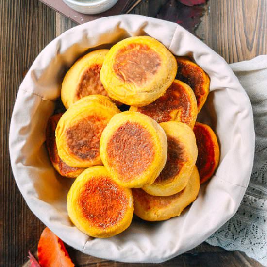 Pumpkin English Muffins