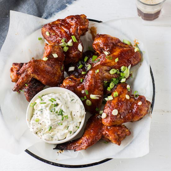 BBQ chicken wings