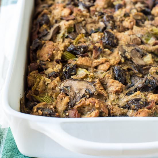Rosemary Bacon Mushroom Stuffing