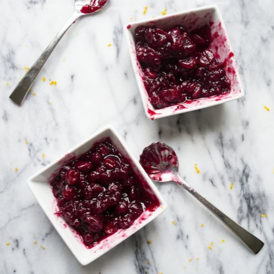 Cranberry Sauce with Petite Sirah