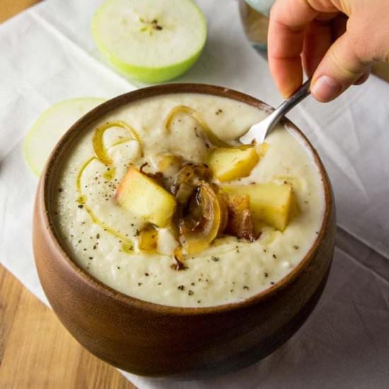Roasted Cauliflower Parsnip Soup