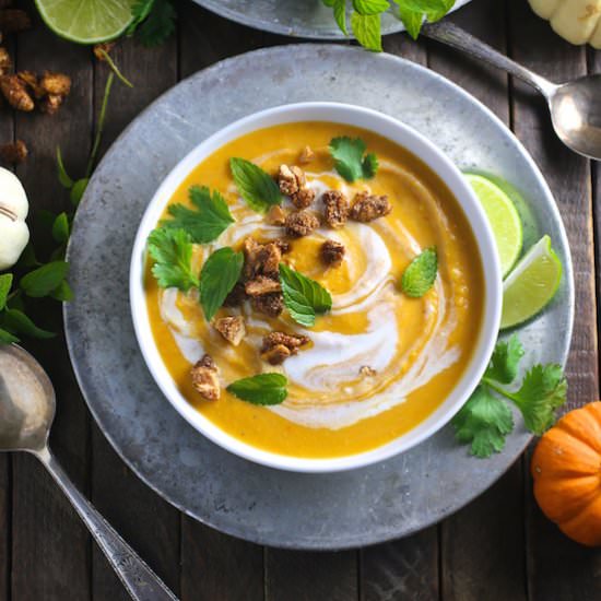 Coconut Curry Butternut Squash Soup