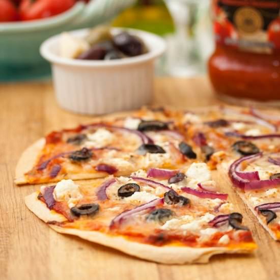Quick Mediterranean Pizzas