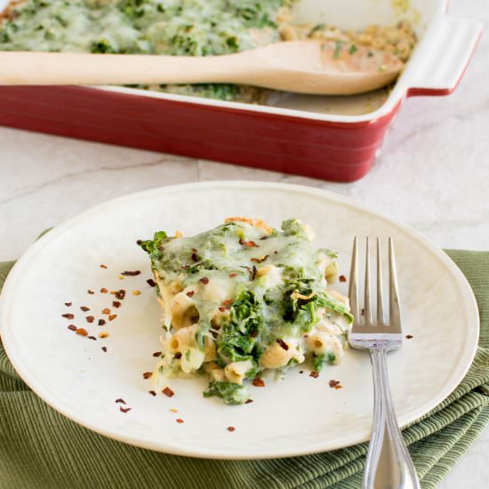 Baked Mustard Green Pasta
