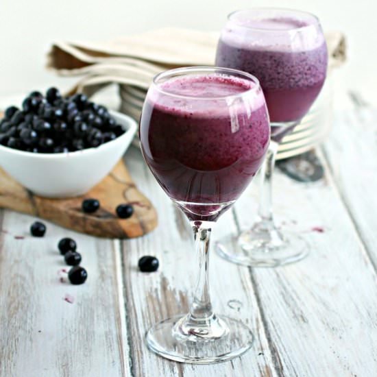 Blueberry Cream Wine Slush