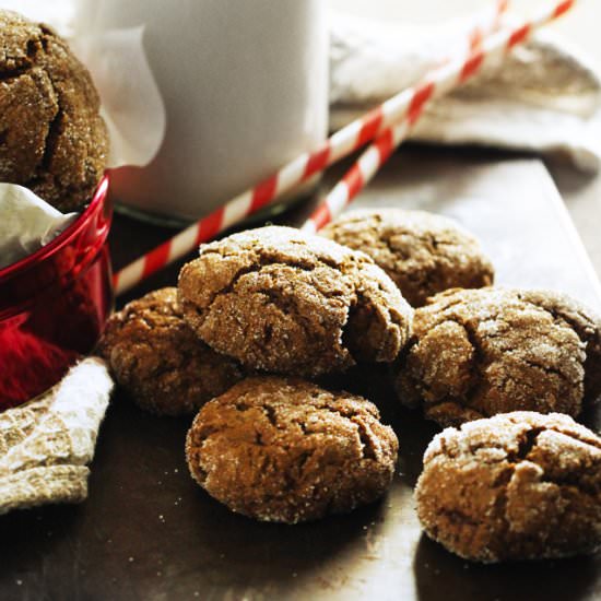 Chewy Pumpkin Molasses Cookies