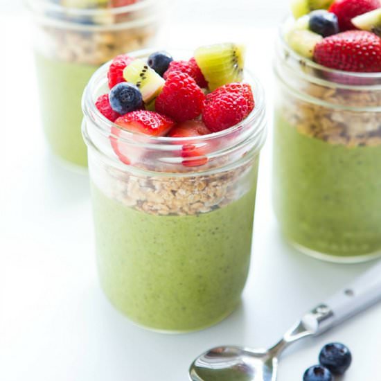 Green Smoothie Granola Cups