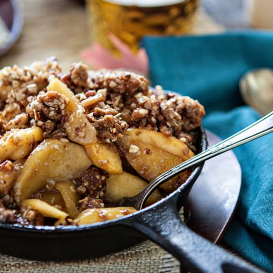 Browned Butter Bourbon Apple Crisp