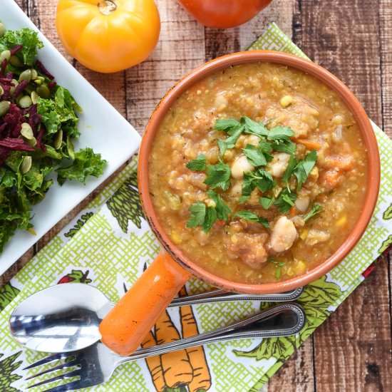 Late Fall Red Lentil Soup