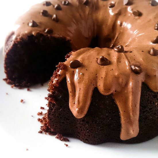 Chocolate Bundt Cake with Frosting