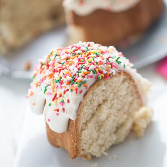 Frosted Sugar Cookie Bundt Cake