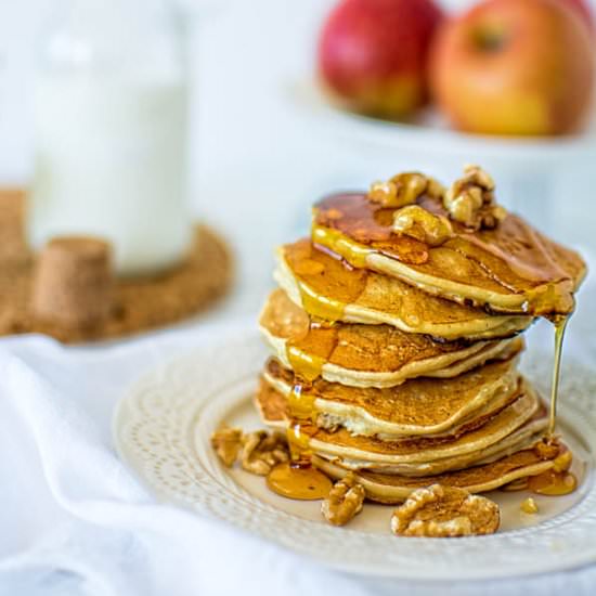 Mini Apple Walnut Pancakes