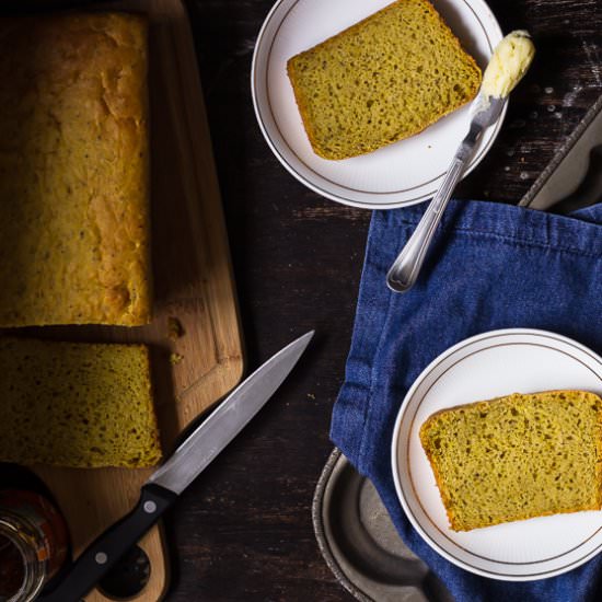 No-Knead Whole Wheat Masala Bread
