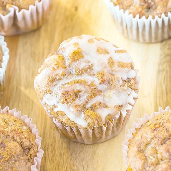 Flourless Cinnamon Bun Muffins
