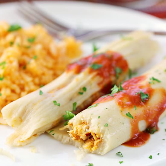 Chipotle Chicken Tamales