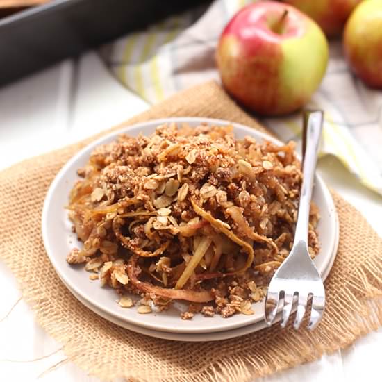 Spiralized Apple Crumble