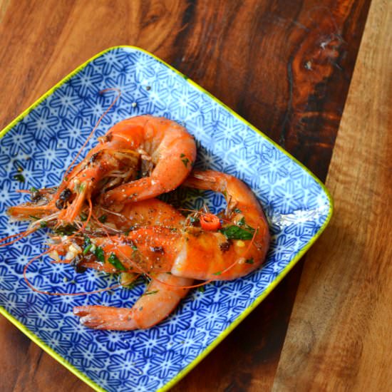 Garlic and Chili Prawns