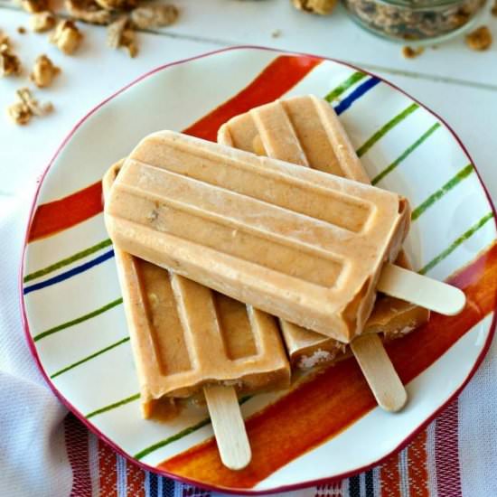 Pumpkin Parfait Breakfast Popsicles