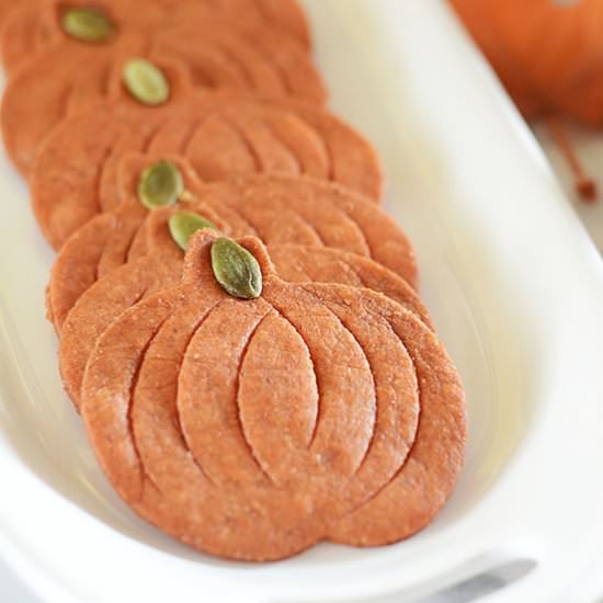 Pumpkin Lentil Flax Crackers