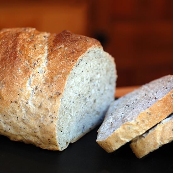 Rustic, Seeded Homemade Bread