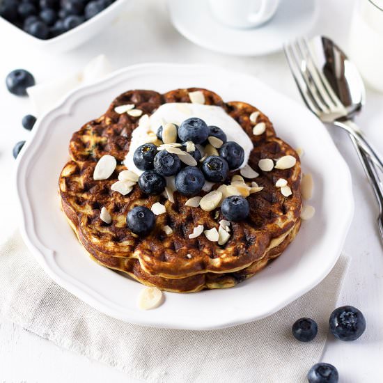 Favorite Blueberry Waffles