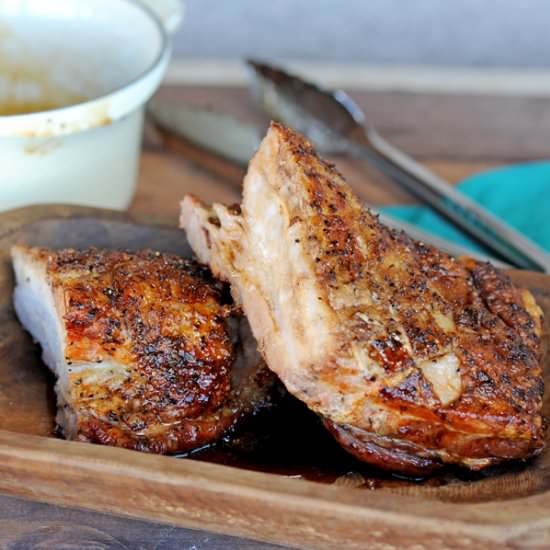 Oil-Less Fried Pork Belly
