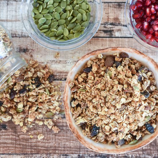 Tahini Ginger Granola