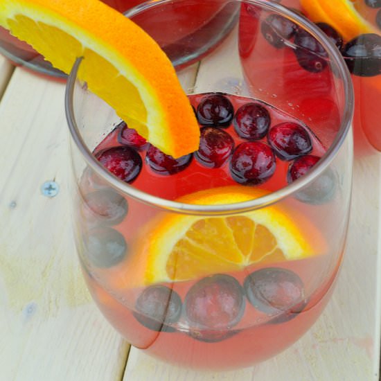 Ginger-Orange Cranberry Sangria