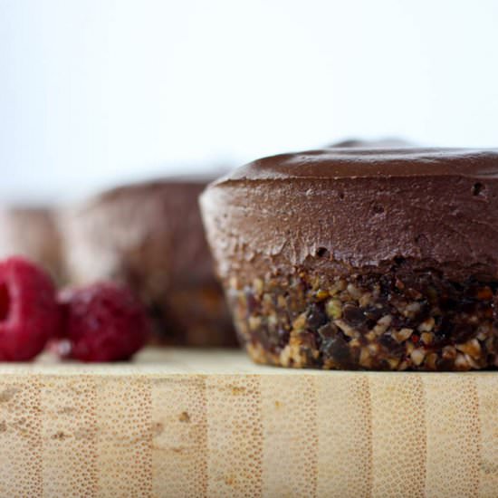 Chocolate Berry Vegan Cheesecakes