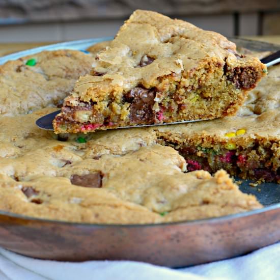 Chocolate Bar Skillet Cookie
