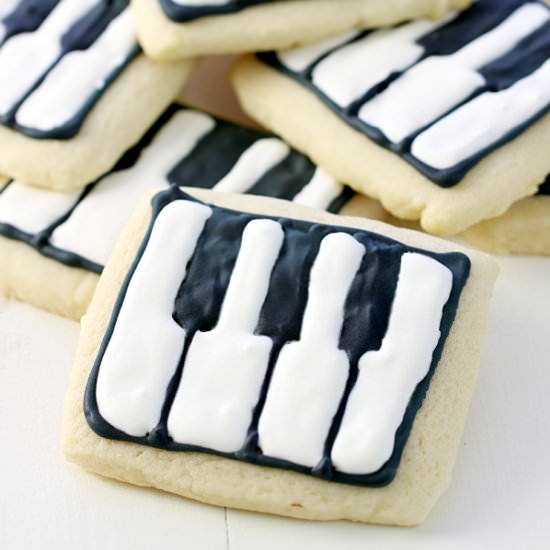Schroeder’s Piano Key Cookies