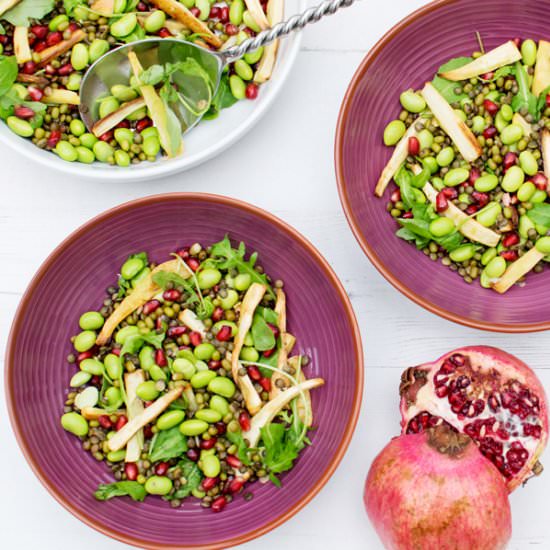 Parsnip, Lentil & Bean Salad