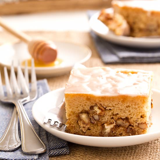 Honey Nut Snack Cake