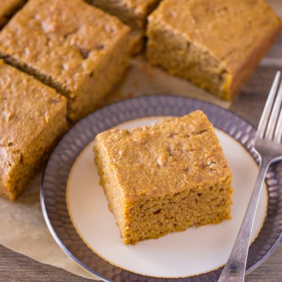Healthier Pumpkin Snack Cake