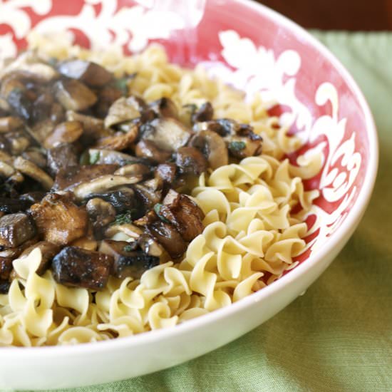 Mushrooms in a Butter Sauce