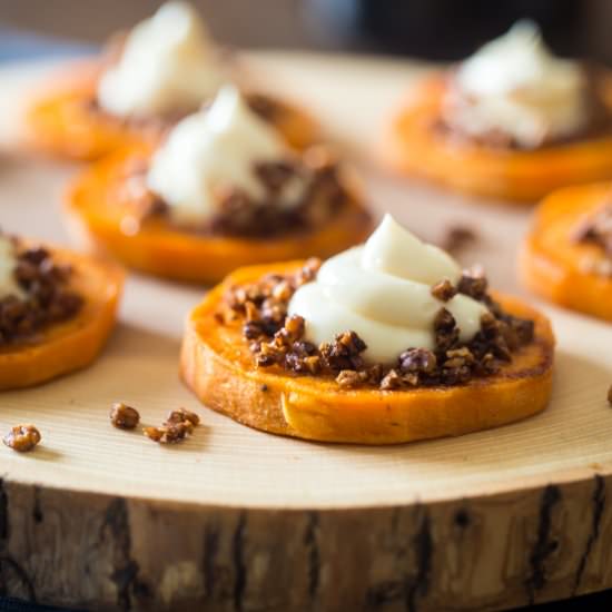 Roasted Sweet Potato Pie Bites