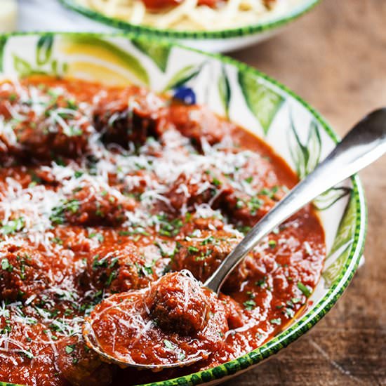 Braised Italian Meatballs
