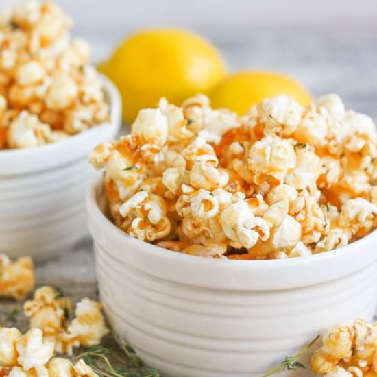 Lemon Thyme Caramel Corn