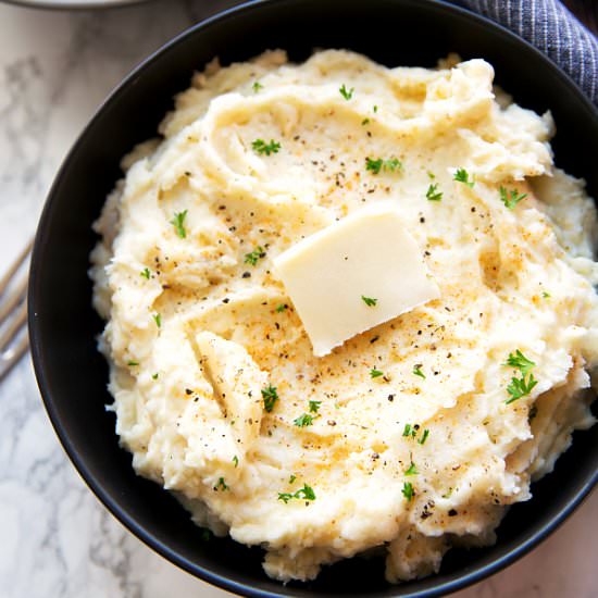 Crockpot Double Mashed Potatoes