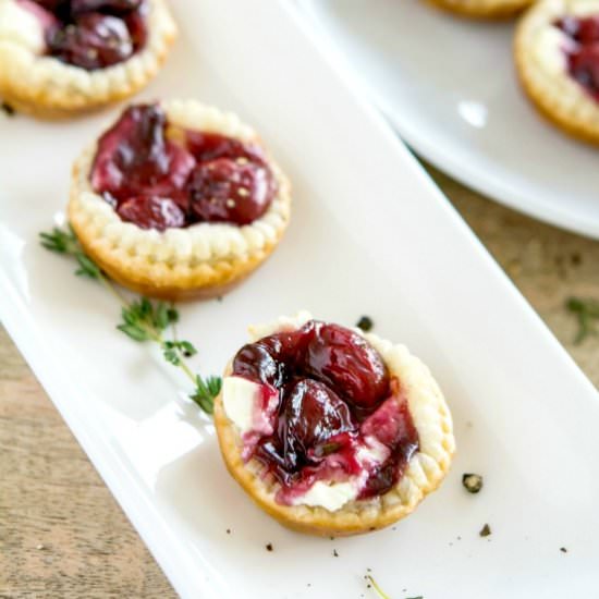 Peppered Sour Cherry Tarts