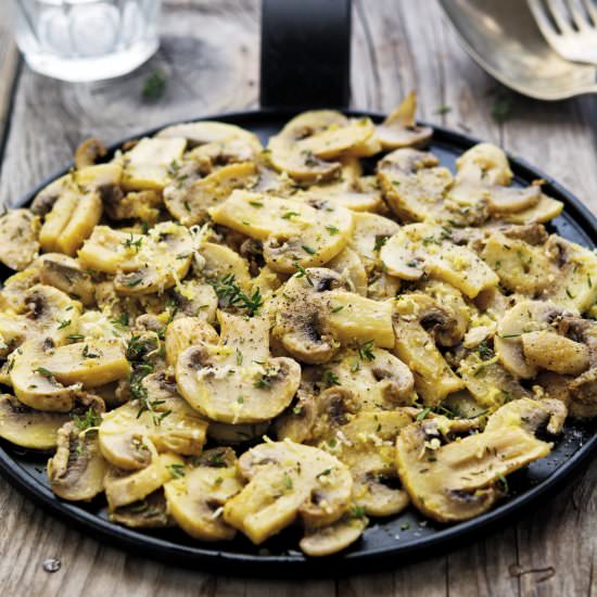 Easy Baked Parmesan Mushrooms
